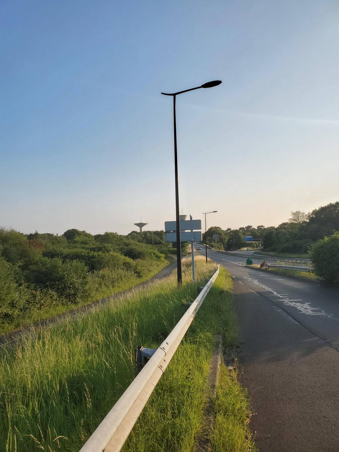 Là on s'est aperçu que c'était pas une piste cyclable mais une sortie dautoroute...