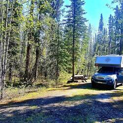Zmorge Plätzli auf einem Campground