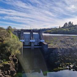 The Arriata falls dam that is opened 3 times daily
