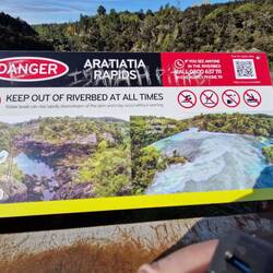 The Arriata falls are at the Dam