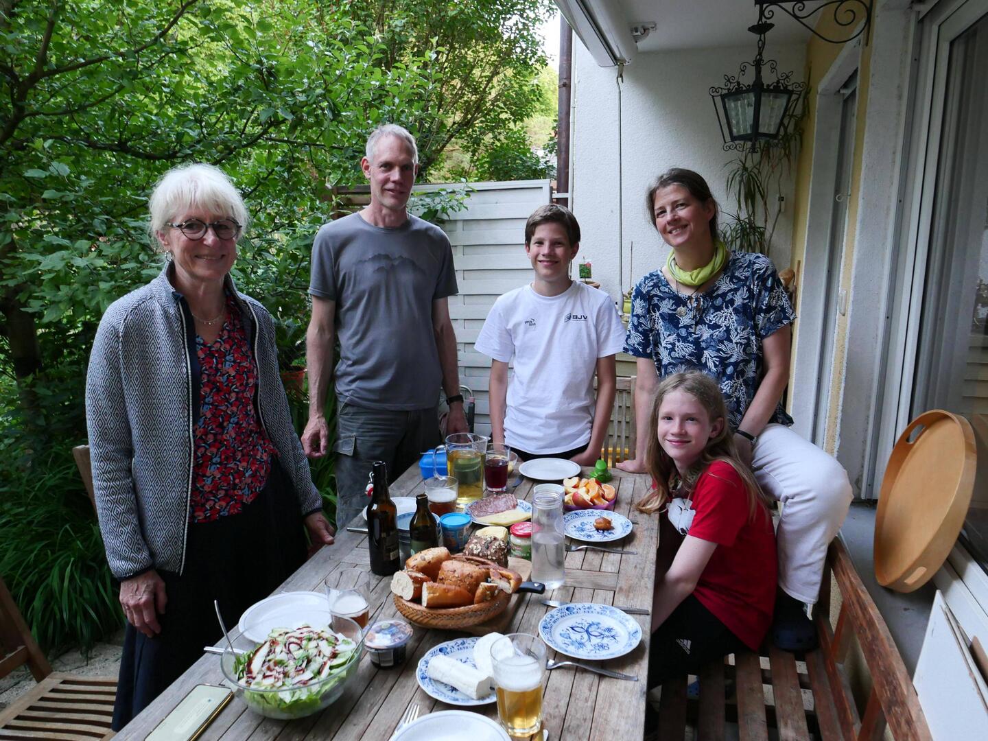 Dîner avec Solweig, Thomas et leurs jumeaux.