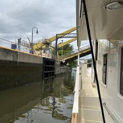 Not just the lock gate has to open to let you out at Phoenix, but the draw-bridge too!