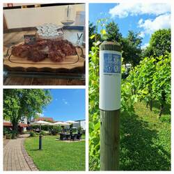 Herrengut - oben links: Weinstein vom Fass