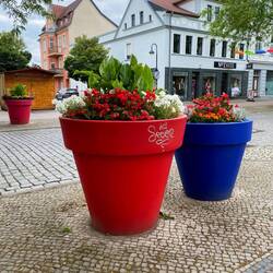 Mit dem Bike erkundeten wir den Ort Wittenberge