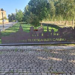 Leaving Carrión de los Condes