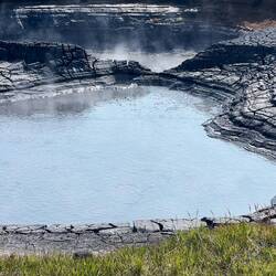 A mud bath (too hot to use)