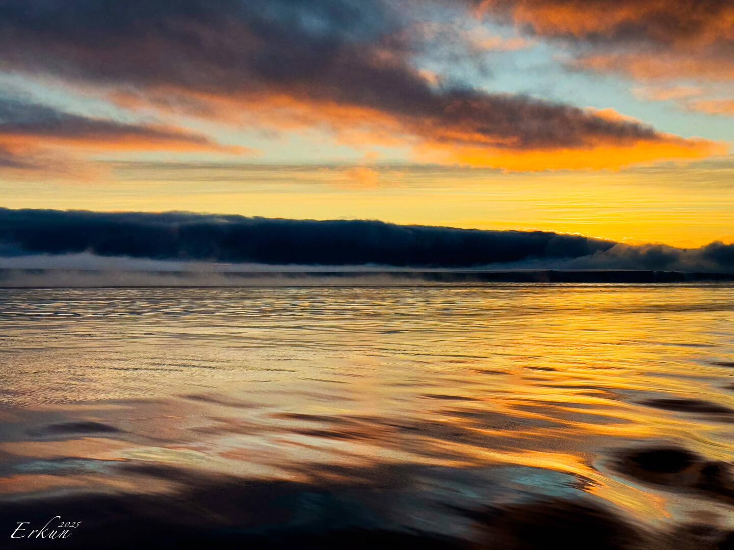 Liquid Gold as we begin our trek north out of the Weddell Sea — Antarctica.