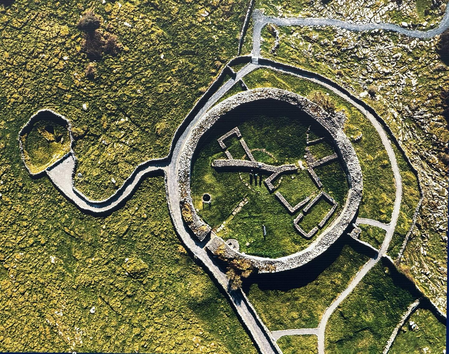 Aerial view of Caherconnell fort