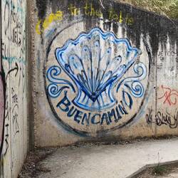 Cool graffiti on the Camino