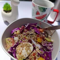 Der leckere geschenkte Salat 😋