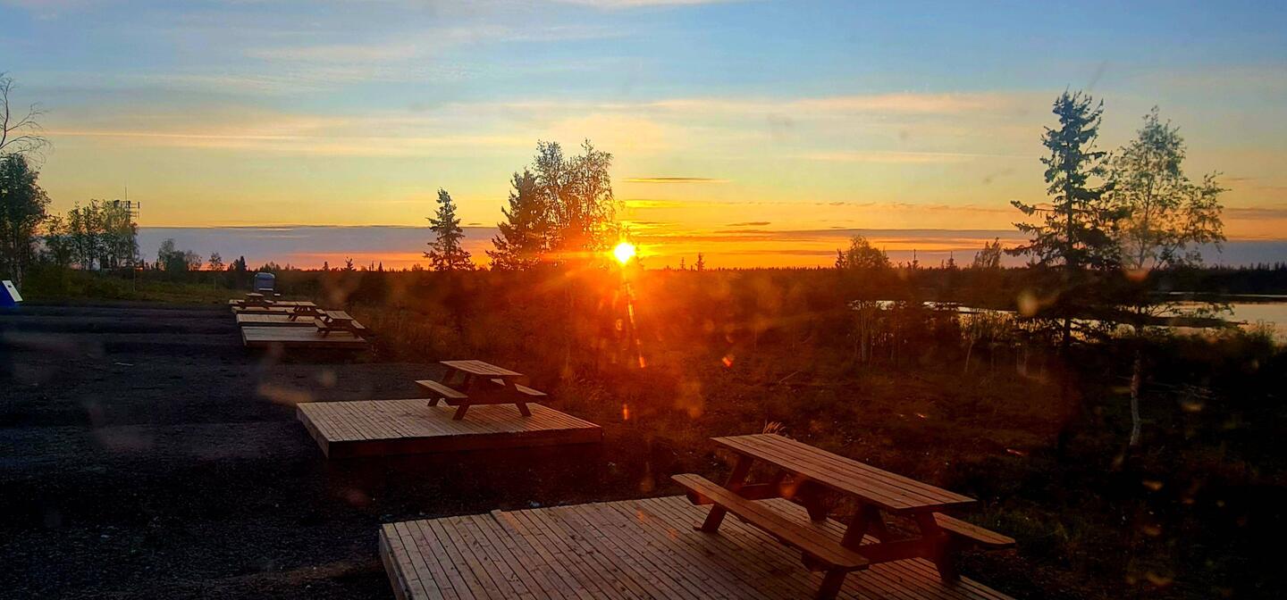 Foto am 03.33 uhr bei Mitternachts-Sonne