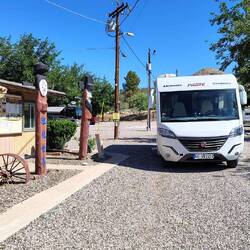 Wir verlassen unseren Stellplatz in Cottonwood