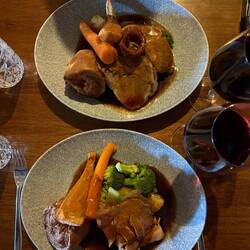 Had to have a roast with Yorkshire pudding even though we are not in Yorkshire anymore