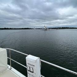 Turning onto course...