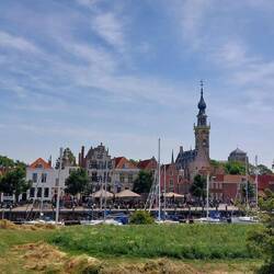 Blick auf den Alten Hafen vom Stadtwall