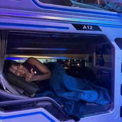 E Kabine im Sleeperbus