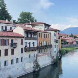 Video view of the river running through town- and you can hear the piano recital!