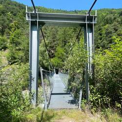 An awesome swing bridge