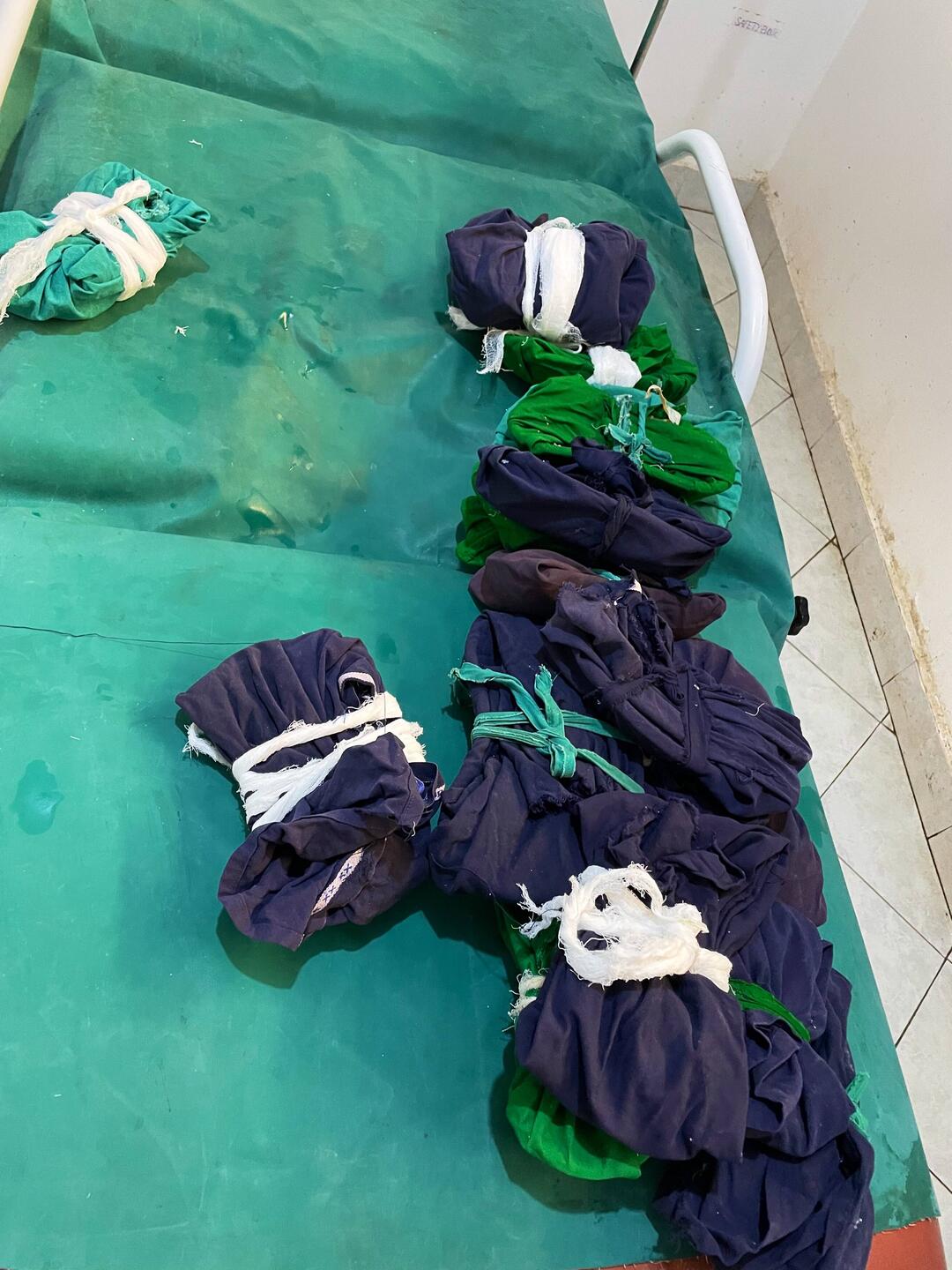 Vorbereitetes Material zum sterilisieren