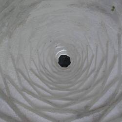 Loch in der Decke des Rundturms