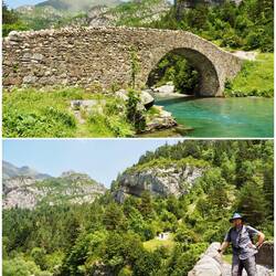 Auf der Wandertour - Brücke über den Rio Ara