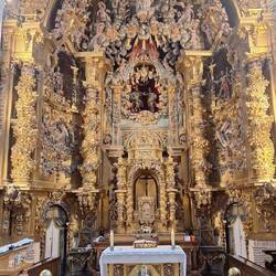 The church where I attended a mass this evening and received a Pilgrims blessing