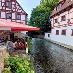 Schöne Außengastronomie.