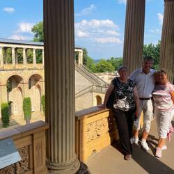 Christine, André und Beate auf Belvedere