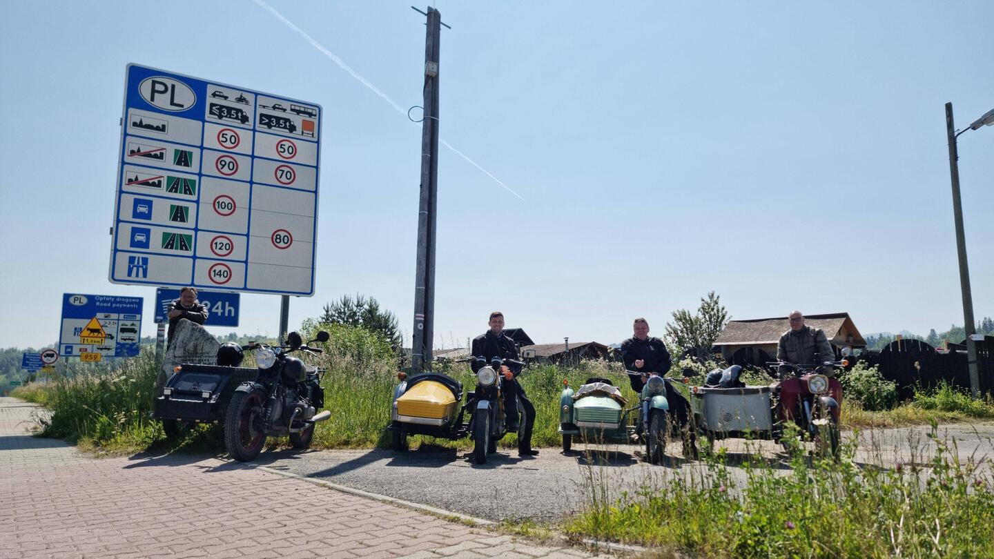 Grenze Polen mit Schilderwald