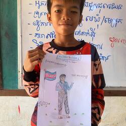 A Khmer teacher