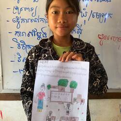 A Khmer teacher and a businesswoman