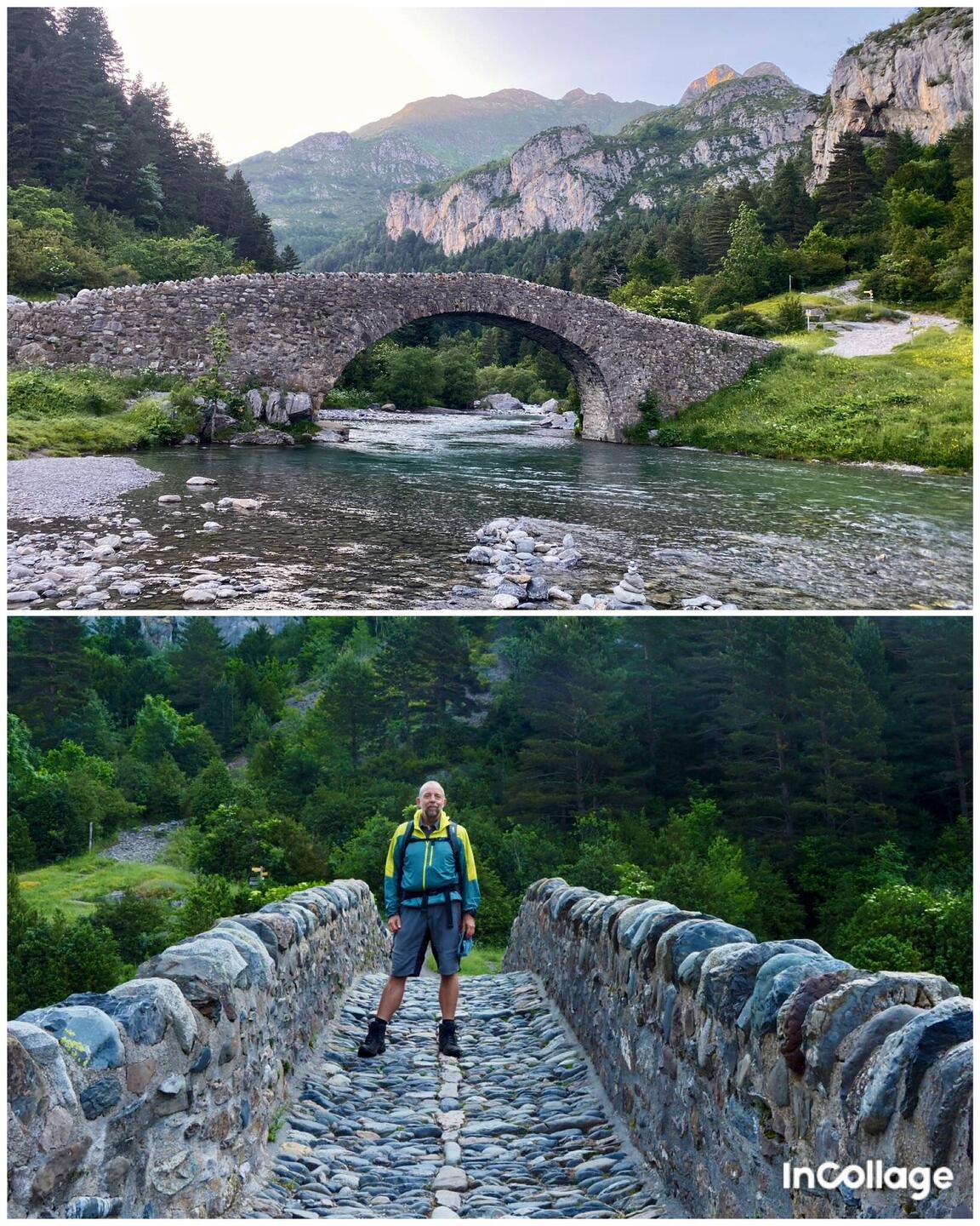 Wieder Start über die schöne Brücke