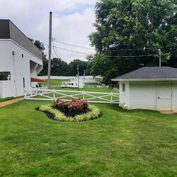 The racketball pavilion