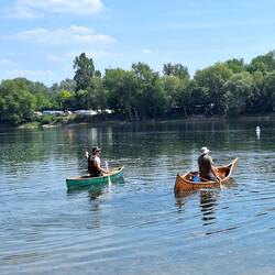 Ralf und Michael drehen eine kleine Runde in der erbarmungslosen Sonne 🌞.