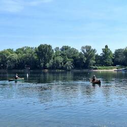 Fast allein auf dem Wasser