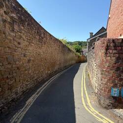 Where GPS took us to get out of Ludlow, VERY narrow lane, all the beeps were sounding in the car!