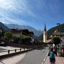 Heading to the gondola to start our hike