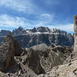 View of the mountains from the rocky midway point