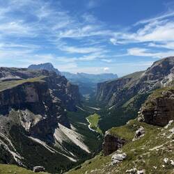 The valley we will eventually make our way into