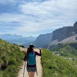 The beginning of our route