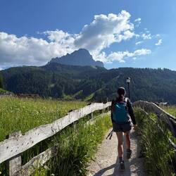 Walking home into town