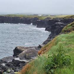 A view from the cliffs back to Doolin