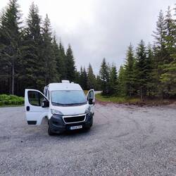 Unser Platz für die Nacht am Flughafen