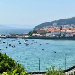 Blick auf Corcubión