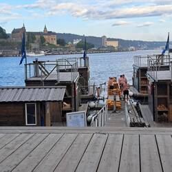 Sauna direkt an der Promenade