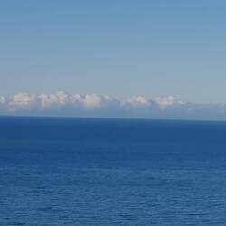 The cloud bank that stretched from Nirth of Pareora to South of Dunedin.