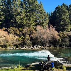 Lunch spot by the weir