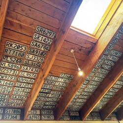 Makarora Cafe number plate decor