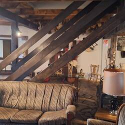 Inside the albergue-relax area