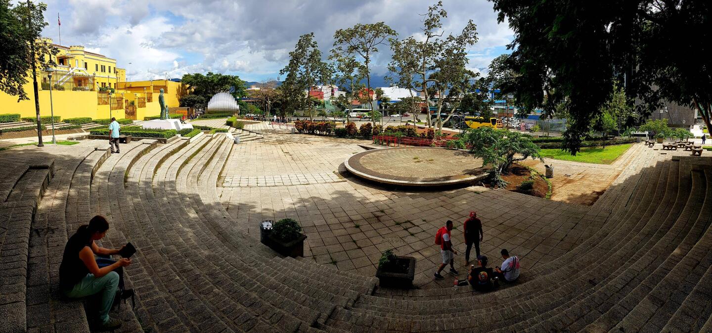 The square in front of the National Museum.